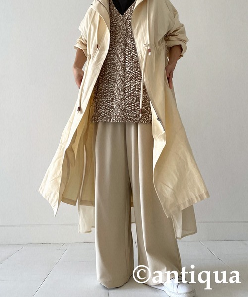 antiqua（アンティカ） トレンチコート FREE ブラック レディース