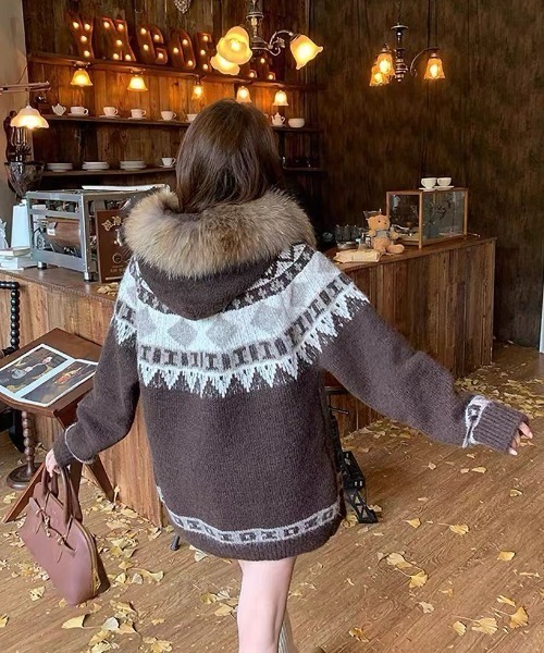 Sibra（シブラ） コート アウター ユニセックス対応／取り外し可ファー