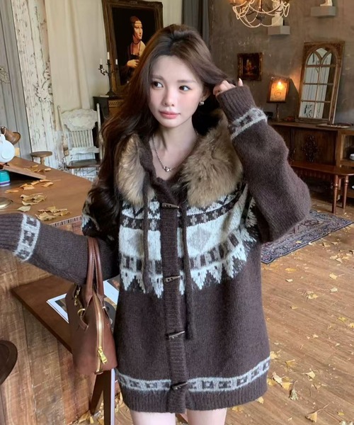 Sibra（シブラ） コート アウター ユニセックス対応／取り外し可ファー