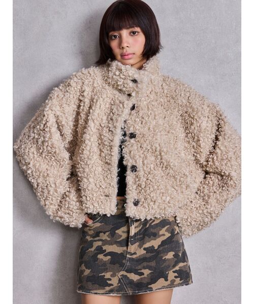 GYDA（ジェイダ） ブルゾン アウター プードルフェイクファーコート