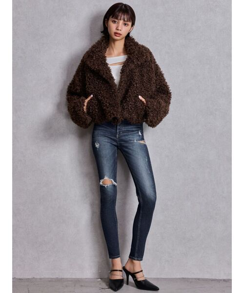 GYDA（ジェイダ） ブルゾン アウター プードルフェイクファーコート