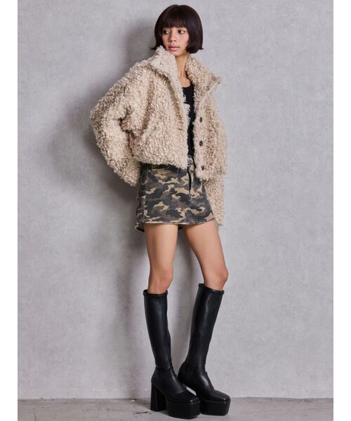 GYDA（ジェイダ） ブルゾン アウター プードルフェイクファーコート