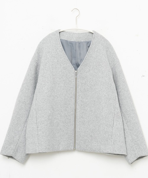 「for/c」 ブルゾン L グレー レディース_画像3