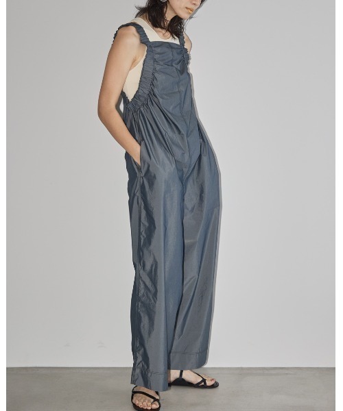 「TODAYFUL」 オールインワン 36inch インディゴブルー レディース_画像4