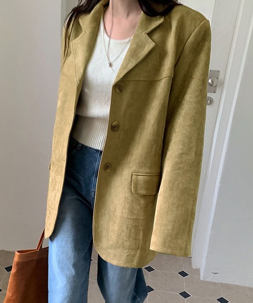 meJane（ミージェーン） ジャケット テーラードジャケット スエード