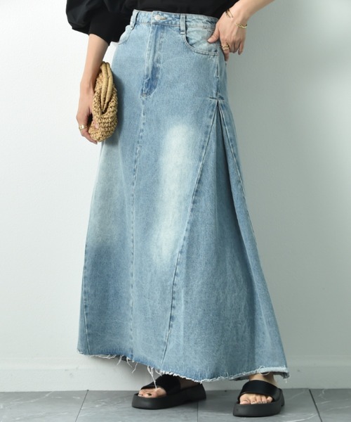 anana（アナナ） デニムスカート FREE ブルー レディース : ZOZOTOWN