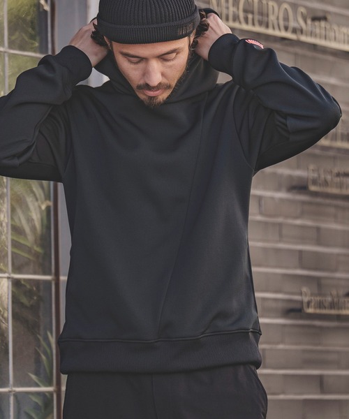 「felkod」 プルオーバーパーカー M ブラック×ブラック メンズ_画像4