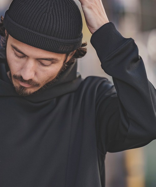 「felkod」 プルオーバーパーカー M ブラック×ブラック メンズ_画像5