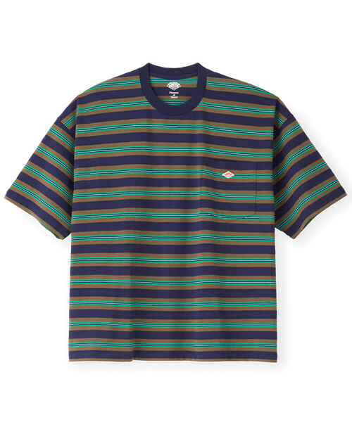 「DANTON」 半袖Tシャツ L ベージュ系その他2 メンズ_画像2