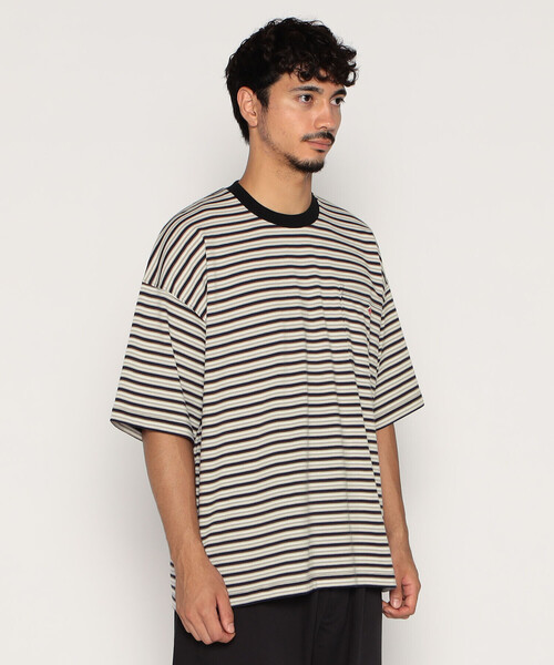 「DANTON」 半袖Tシャツ L ベージュ系その他2 メンズ_画像4