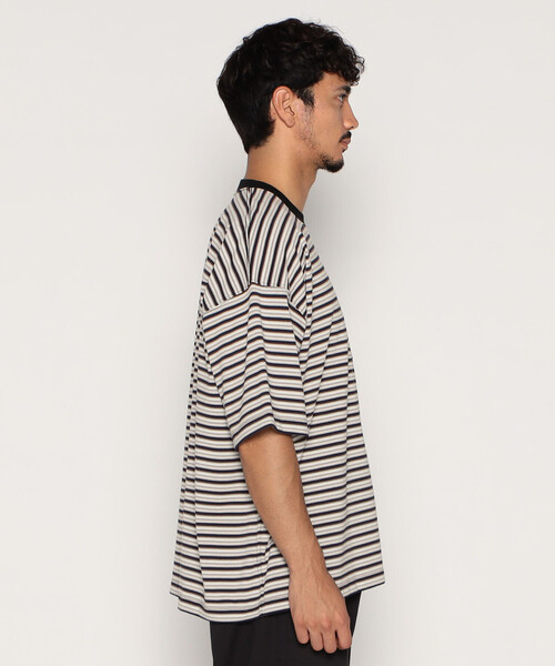 「DANTON」 半袖Tシャツ L ベージュ系その他2 メンズ_画像5