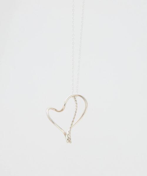 ネックレス 「別注」「BAR JEWELLERY/バージュエリー」DANCING HEARTS PENDANT レディースの画像