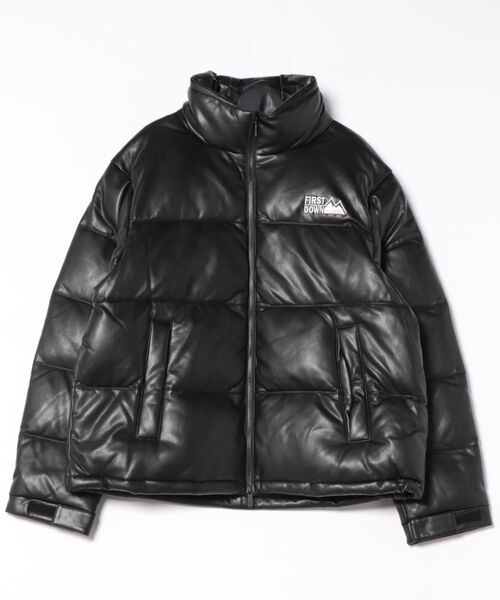 美品 ファーストダウン レザージャケット スタンドカラー XXXL 大きいサイズ FIRST DOWN（ファーストダウン） ダウンジャケット ダウン LEATHER