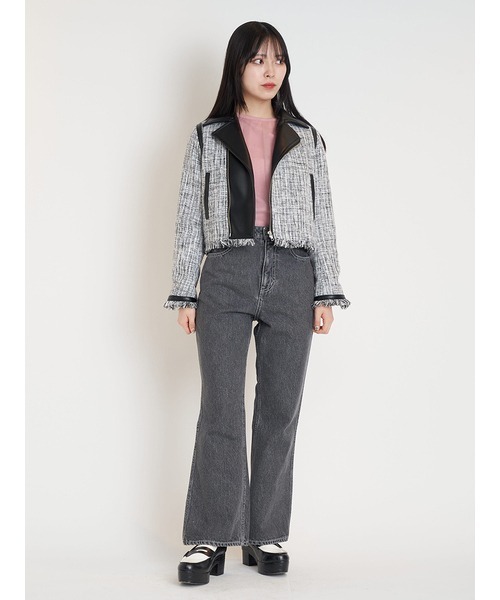 FURFUR（ファーファー） ツイードジャケット FREE ブラック レディース