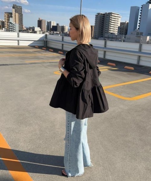 「Pierrot」 ブルゾン LL ブラック レディース_画像5