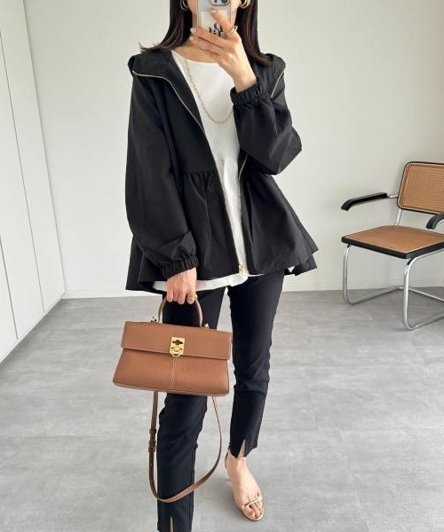 「Pierrot」 ブルゾン LL ブラック レディース_画像9