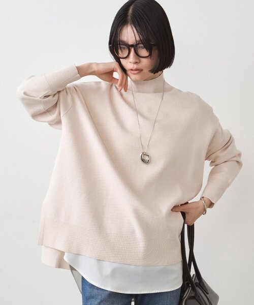 Loungedress（ラウンジドレス） ニット セーター 総針ハイネックニット