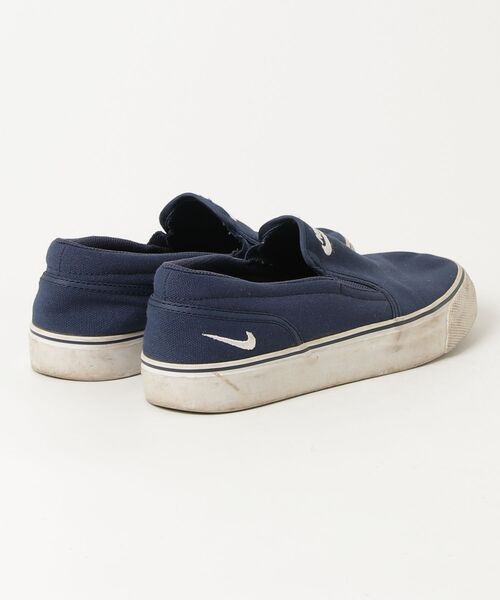 NIKE スリッポンスニーカー ブラック/ブルー NIKE（ナイキ） スリッポン 24cm ネイビー レディース : ZOZOTOWN