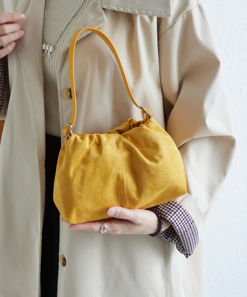 ショルダーバッグ HALABY Suede 2way Bag LA VORAGINE（ラ ヴォラジネ） ショルダーバッグ バッグ スエード2way