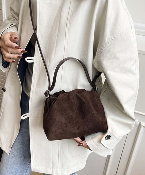 LA VORAGINE（ラ ヴォラジネ） ショルダーバッグ バッグ スエード2way