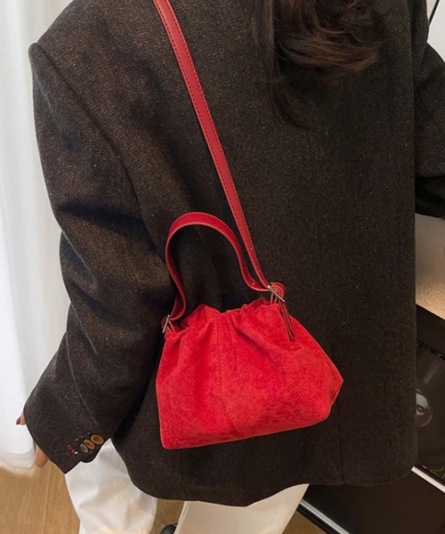 LA VORAGINE（ラ ヴォラジネ） ショルダーバッグ バッグ スエード2way