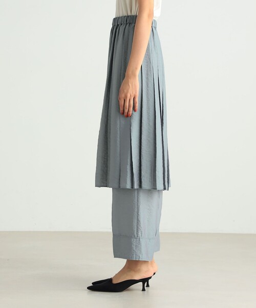 「BACCA」 プリーツスカート 36 ベージュ レディース_画像5