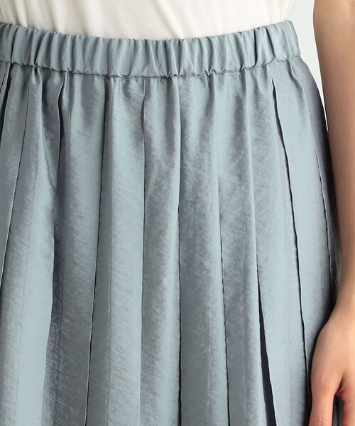 「BACCA」 プリーツスカート 36 ベージュ レディース_画像7