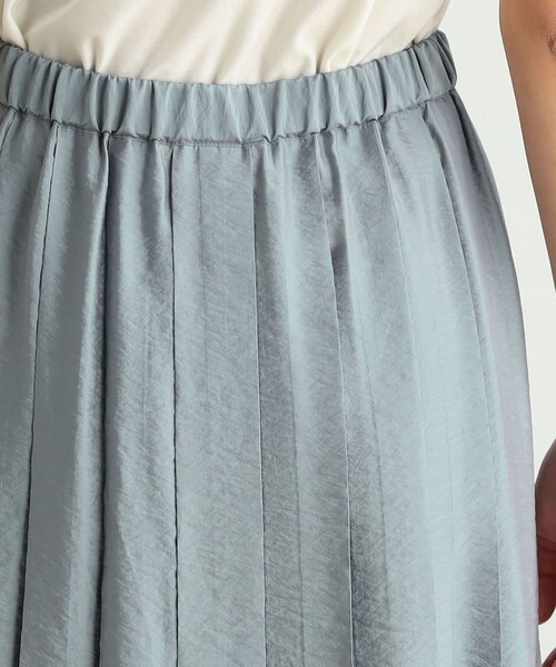 「BACCA」 プリーツスカート 36 ベージュ レディース_画像8