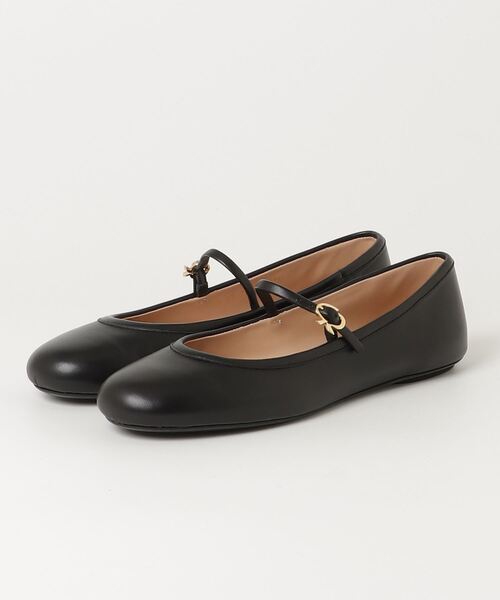 ジャンヴィトロッシ パンプス パテント　フラット　ストラップ　37 Gianvito Rossi（ジャンヴィト ロッシ） フラットパンプス 37.5