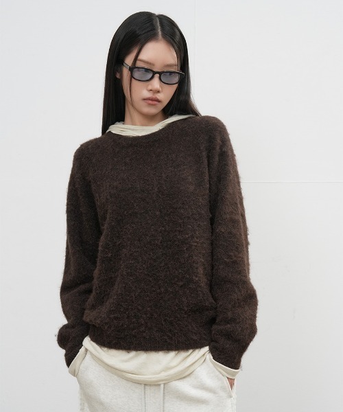 IENA - IENA ヘアリーニットプルオーバー GENERAL IDEA ニット セーター 「GENERAL IDEA」ヘアリーニットプル