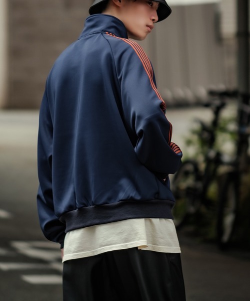 「improves」 「sideway stance」ジャージブルゾン MEDIUM ダークブラウン メンズ_画像3