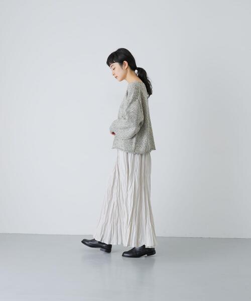 かぐれ ニット セーター テープヤーンボートネックニット レディース