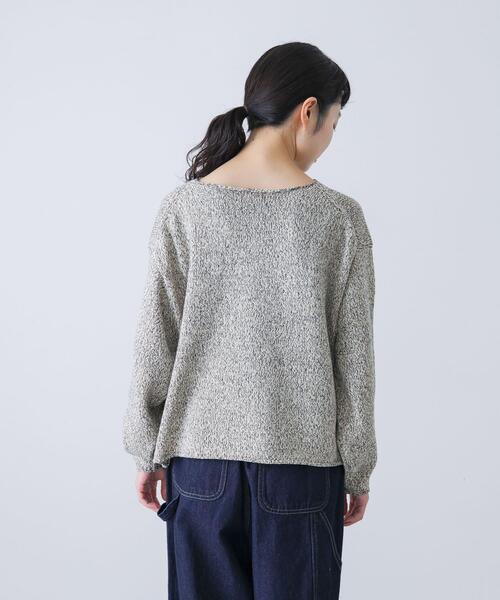 かぐれ ニット セーター テープヤーンボートネックニット レディース