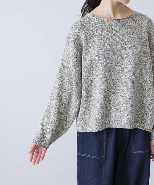 かぐれ ニット セーター テープヤーンボートネックニット レディース