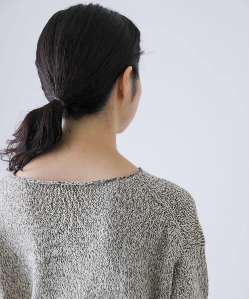 かぐれ ニット セーター テープヤーンボートネックニット レディース