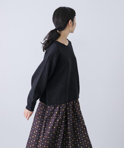 【完売品】kagure かぐれ コットンテープヤーンボートネックニット かぐれ ニット セーター テープヤーンボートネックニット レディース