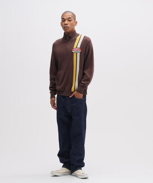 セーター ニット 「A.A.R.C」COTTON ZIP UP KNIT / コットン ジップアップ ニット / AVIREX / アヴィレックス メの画像