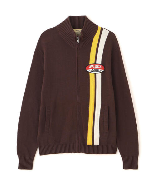 セーター ニット 「A.A.R.C」COTTON ZIP UP KNIT / コットン ジップアップ ニット / AVIREX / アヴィレックス メの画像