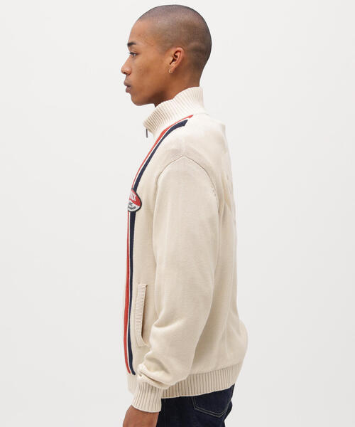 セーター ニット 「A.A.R.C」COTTON ZIP UP KNIT / コットン ジップアップ ニット / AVIREX / アヴィレックス メの画像