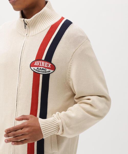 セーター ニット 「A.A.R.C」COTTON ZIP UP KNIT / コットン ジップアップ ニット / AVIREX / アヴィレックス メの画像