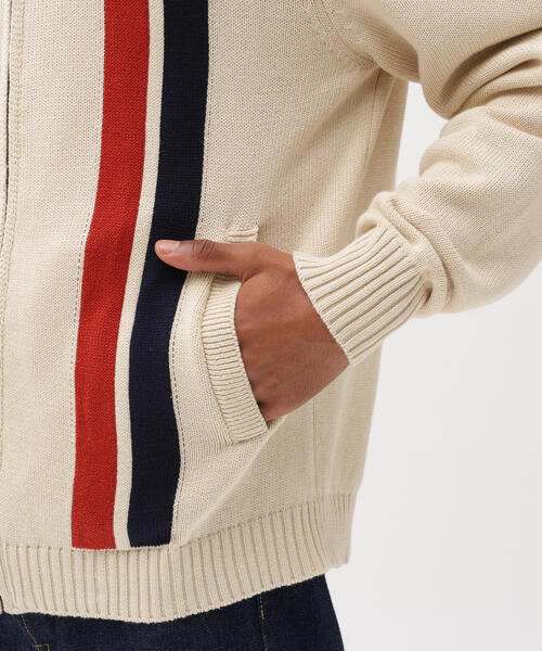 セーター ニット 「A.A.R.C」COTTON ZIP UP KNIT / コットン ジップアップ ニット / AVIREX / アヴィレックス メの画像