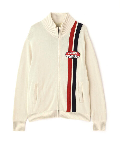 セーター ニット 「A.A.R.C」COTTON ZIP UP KNIT / コットン ジップアップ ニット / AVIREX / アヴィレックス メの画像