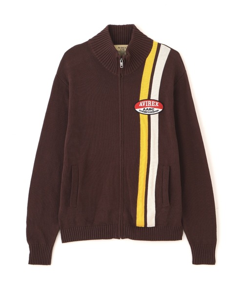 セーター ニット 「A.A.R.C」COTTON ZIP UP KNIT / コットン ジップアップ ニット / AVIREX / アヴィレックス メの画像