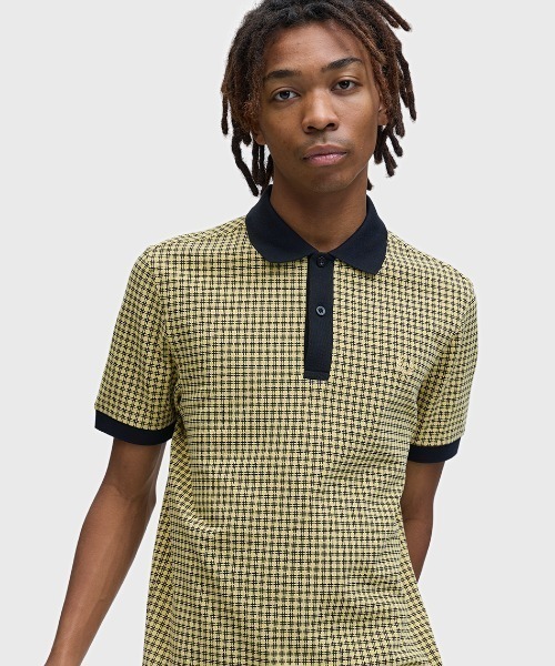 FRED PERRY（フレッドペリー） ポロシャツ 半袖 Cross Print Polo