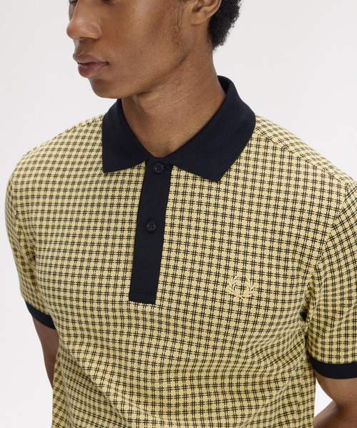 FRED PERRY（フレッドペリー） ポロシャツ 半袖 Cross Print Polo