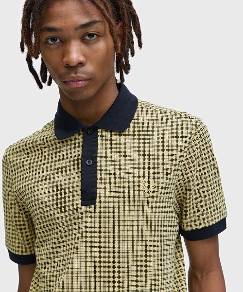 FRED PERRY（フレッドペリー） ポロシャツ 半袖 Cross Print Polo