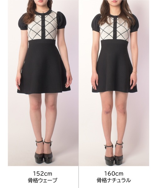 「MIIA」 ニットワンピース FREE ブラック レディース_画像3