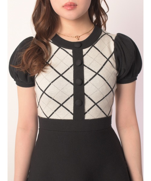 「MIIA」 ニットワンピース FREE ブラック レディース_画像5