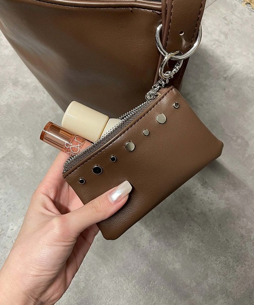 ENVYM（アンビー） ショルダーバッグ バッグ ミニポーチ付き スタッズ