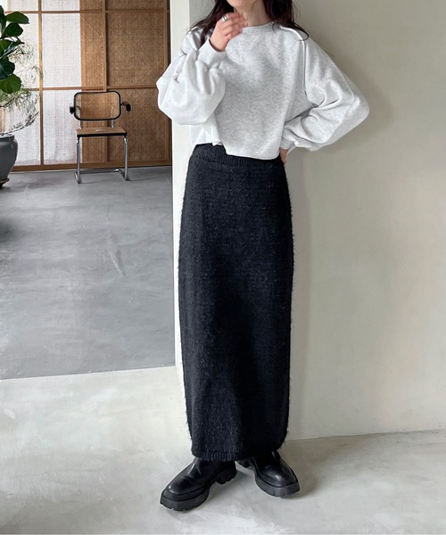 「feepur」 スウェットカットソー MEDIUM 杢グレー レディース_画像3